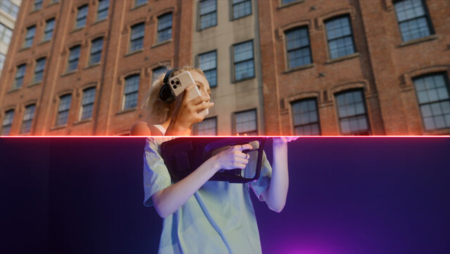 Premium Transitions Neon Wipes Up &ndash; Glowing Neon Transitions, Colorful Light Wipes, Electric Reveals and Vibrant Futuristic Effects for Professional Video Editing and Motion Graphics