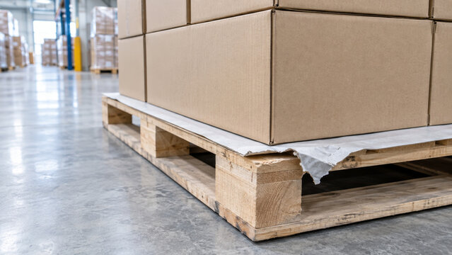 Cardboard box pallet warehouse packaging damage protective material inspection