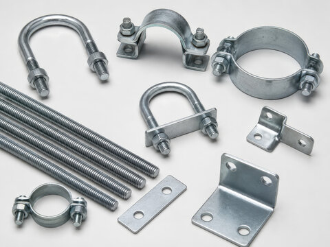 U Bolts Pipe Clamps and Threaded Rods
