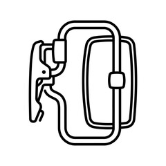 Fototapeta premium Abstract Line Art of a Mechanical Object