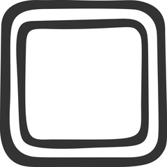 Fototapeta premium Stamp Frame Doodle Outline