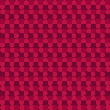 Abstract Red Geometric Seamless Pattern
