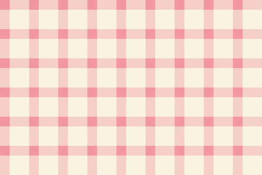 Pink Vichy Background. Gingham Seamless Pattern. Tartan Plaid Wallpaper.