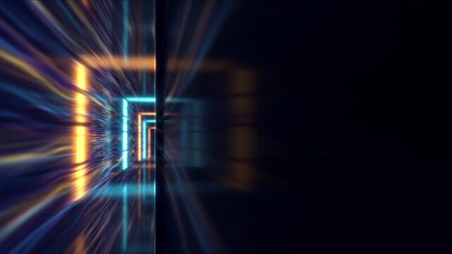 カイラルトポロジカル絶縁体のエッジ状態を可視化した科学CGの背景