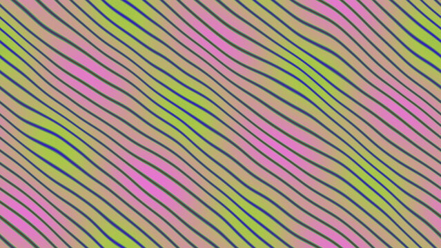 Abstract wavy line pattern in purple and green