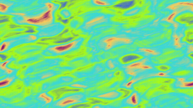 Colorful fluid abstract seamless pattern of bright multicolored wavy organic forms