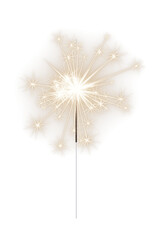 Fototapeta premium Festival sparkler champagne starburst Transparent PNG 3D Render