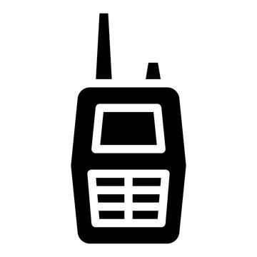 Walkie talkies toys icon with solid style