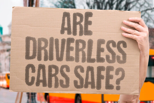 "Are driverless cars safe?" Public doubts autonomous vehicle safety. SAFETY. DRIVERLESS. CARS. TRUST. PASSENGERS.