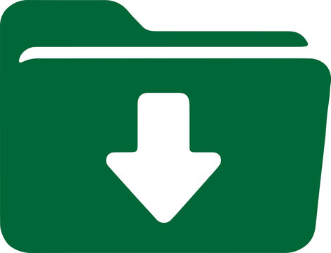 Download Arrow with Tray Icon, File Download Symbol