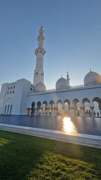Sheikh Zayed Grand Mosque in Abu Dhabi United Arab Emirates