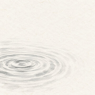 Soft gray circular ripple for spa and meditation app
