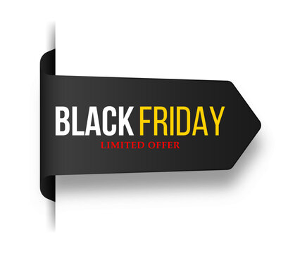 Black Friday discount banner with exclusive retail offers.