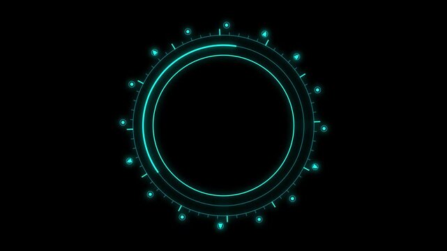 Futuristic Sci-Fi HUD Circle Motion Graphic Loop