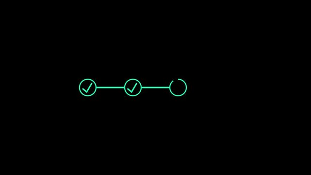 Task Success Checklist Icon &ndash; Minimal Process and System Update Symbol for Web and Business