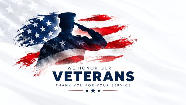 November 11 Veterans Day Tribute Honoring American Veterans and Military Service Heroes