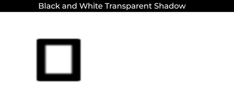 Square drop shadow frame with soft outer edges