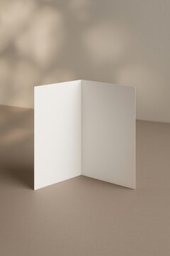 Minimalist blank card design.