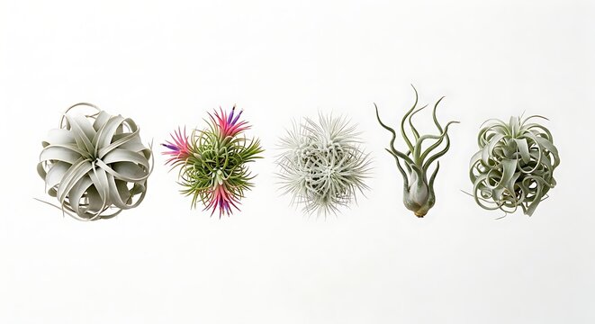 Set of 5 Floating Rootless Tillandsia