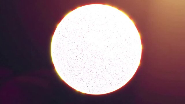 Cartoon sun background. 3d animation