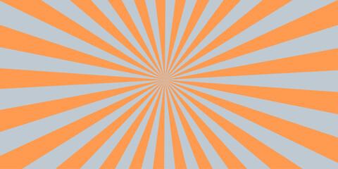 Obraz premium sunburst backdrop features a summer sky pattern with glowing light beams. Vintage radial texture. Retro grunge texture for a stylish vector wallpaper design.