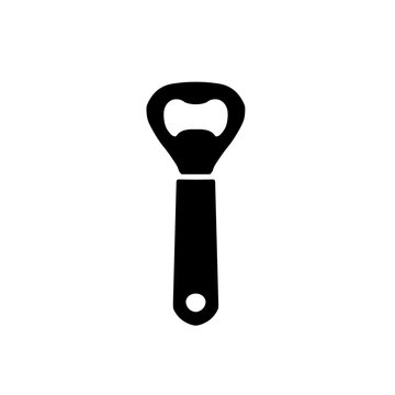 Handheld bottle opener icon vector illustration