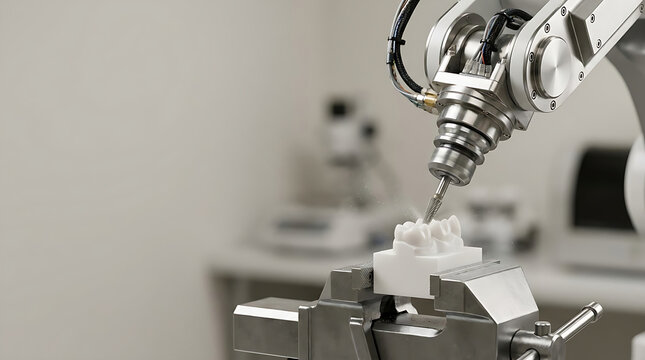 Advanced digital dentistry robotic milling process
