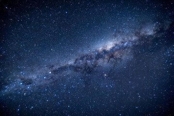 Stunning view of the Milky Way galaxy and bright stars in the night sky of New Zealand © Takuya