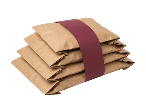 Stacked Brown Paper Parcels