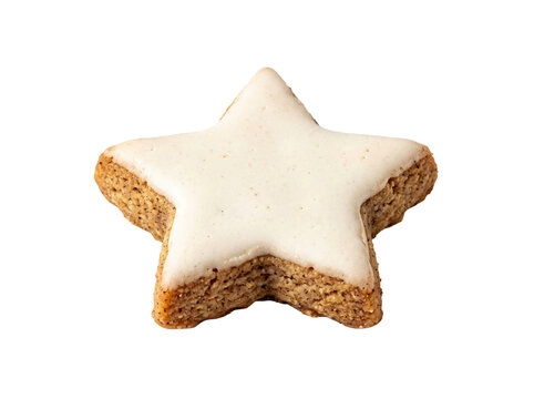 Cinnamon Star Cookie Isolated