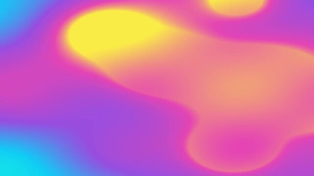 Vibrant abstract gradient background with soft yellow and blue glowing blobs