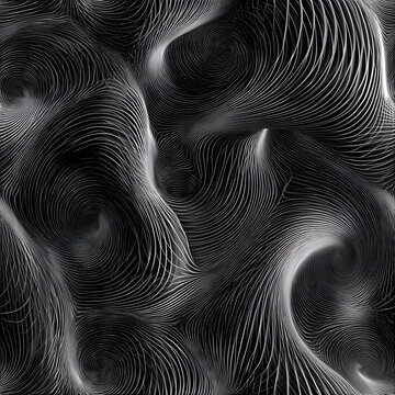 Polished Graphite Spiral Diagrams Seamless Pattern