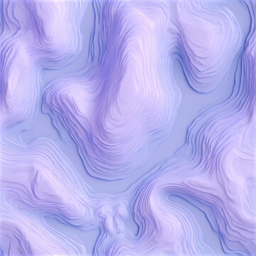 Textured Lavender Topographic Bands Seamless Pattern