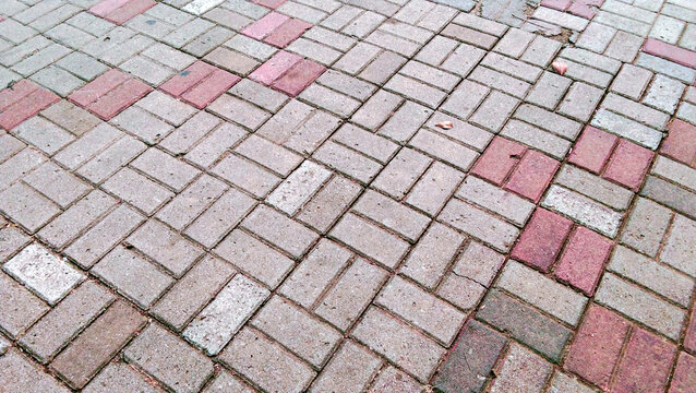 Interlocking Concrete Paver Block Pavement Surface