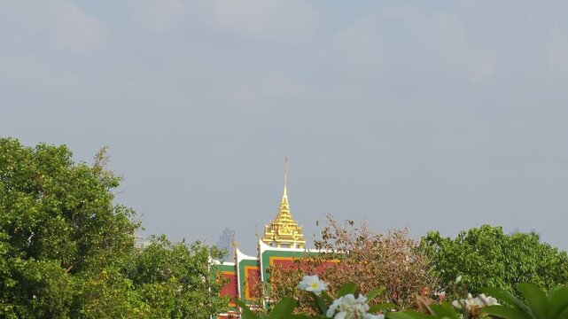 The roof of a temple in Bangkok.