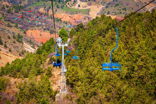 Cable Car to Beldersay Mountain, Uzbekistan