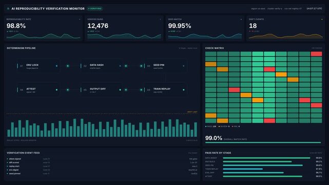 4k ai reproducibility verification monitor for data metrics system performance, for advanced software testing, machine learning analysis, digital quality control