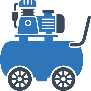 Air compressor icon for industrial