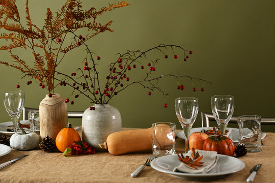 Thanksgiving table setting