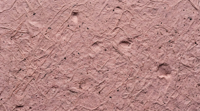 Close-up view of textured pinkish-brown rough surface with scratches and irregularities