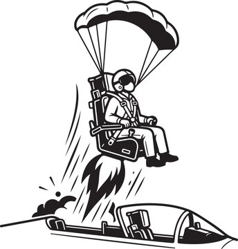 silhouette of a man on a scooter