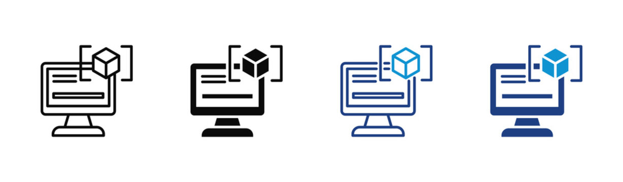 Virtual Machine icon set multiple style collection