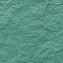 Textured teal crumpled paper background