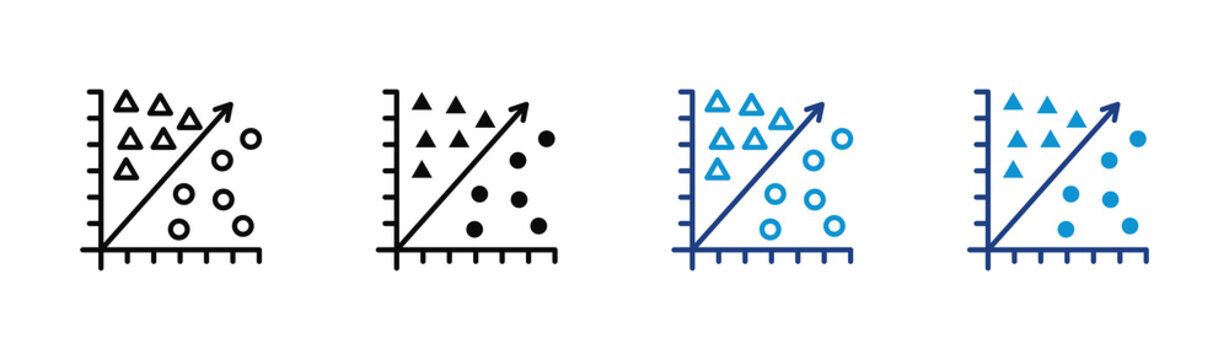 Support Vector icon set multiple style collection