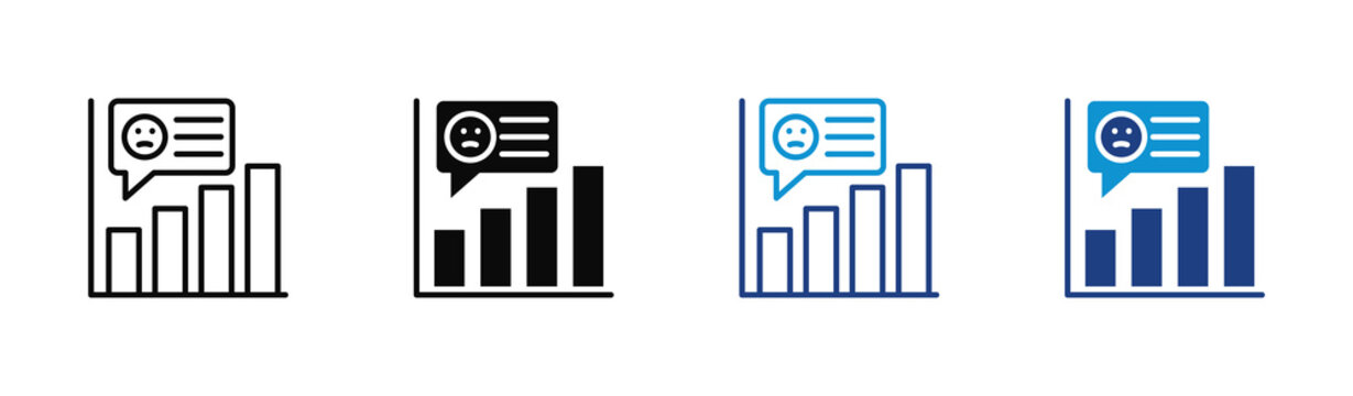 Sentiment Analysis icon set multiple style collection