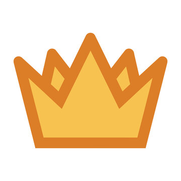 Golden crown icon symbol royalty luxury