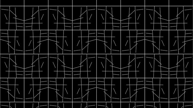 Kinetic Geometric Line Grid Loop for IT Data Tech Visuals and Cybersecurity Web Backdrop