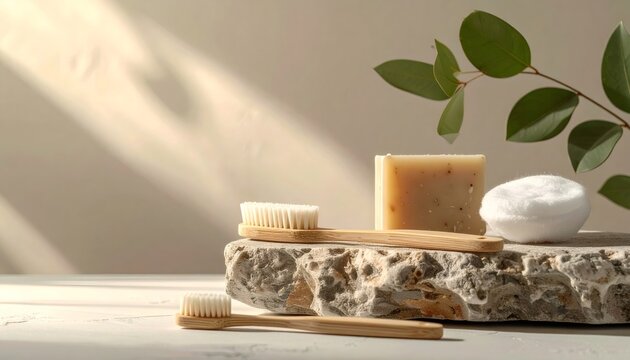 Eco-friendly bathroom essentials with natural organic products