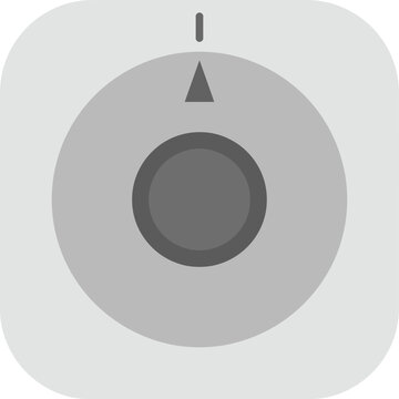 Adjustable round control knob or dial interface icon with interface adjustment circular regulate