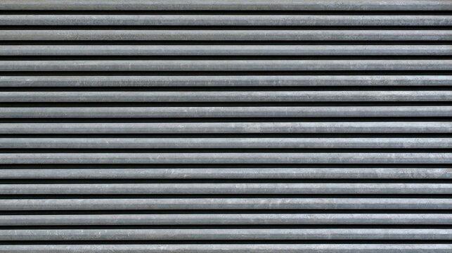 Horizontal Gray Metal Pipes Pattern Industrial Background